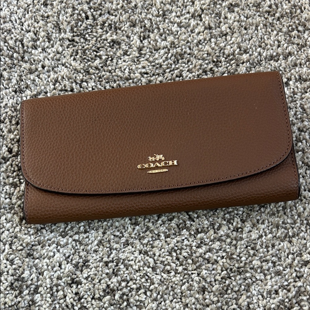 Coach Tan Leather Wallet